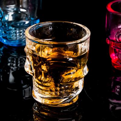 China Halloween Skull Wine Glass Human Skull Candle Holder Daily Festival Stuff Home Gift for sale