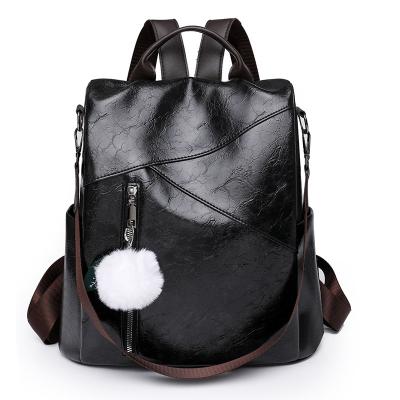 China New Fashion Trend Backpack Waterproof Female Anti-theft Backpack Simple Multifunctional Splicing Student Schoolbag for sale