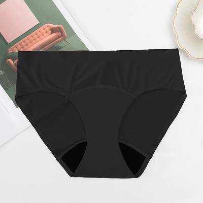 China Antibacterial Seamless Hippie 4 Layer Cotton Menstrual Underwear Breathable Period Panties 8008 for sale