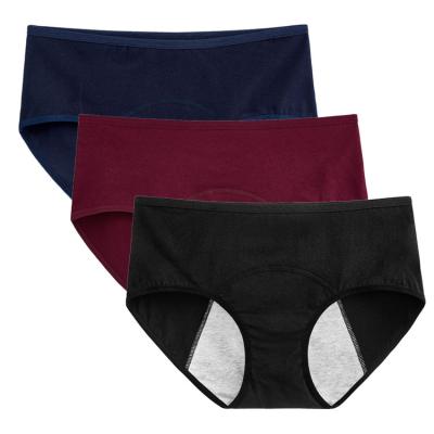 China Breathable Menstrual Leakage Proof Cotton Women Girls Organic Hippie Protective Underwear Physiological Panties for sale