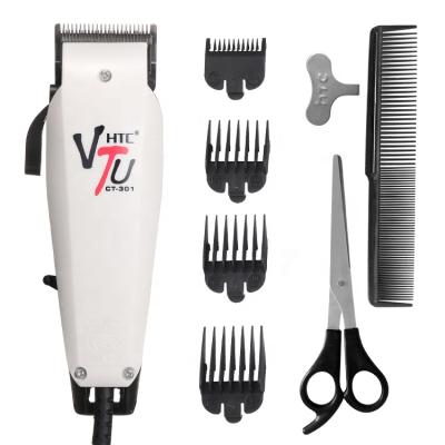 China HTC 8w Hotel Hair Trimmer For CT-301-W Professional Barber Clipper Electric Almost Baldheaded Hair Cutting for sale