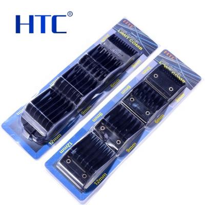 China Hot Selling Plastic Variety HTC Hair Comb For Clipper Clipper Attachment Comb Guides HT-026 for sale