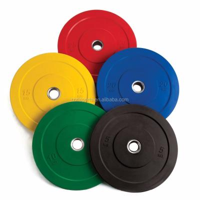 China Weight Lifting Universal Standard Barbell Rubber Bumper Plates for sale