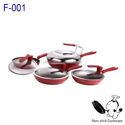 China 8-Piece Parini Sustainable Products Forged Cookware Aluminum Wok Cookware Set for sale