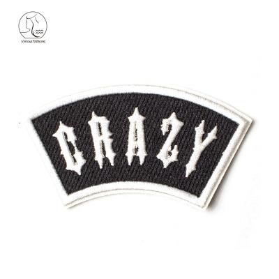 China 3D YunShang Iron On Embroidery Patch For Apparel Custom Embroidered Patch For Hat Label Patches Custom Letter for sale