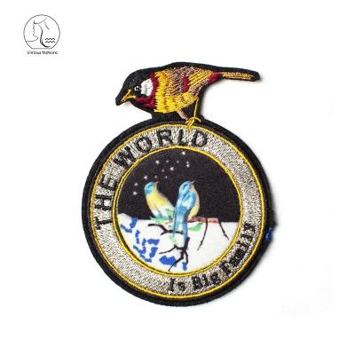 China YunShang Viable Custom Heat Press Embroidery Patches For Jeans, Bag, Pants, Hat&etc. for sale