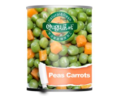 中国 Canned China Canned Peas With Carrots 3000g / 1800g (6 Cans) 販売のため