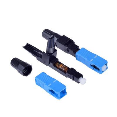 China Fiber Cable Connector ftth SC UPC /sc APC Quick Fast Connector Indoor and Outdoor Best Price for sale