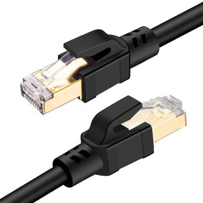 China High Quality Computer Networks TV Ethernet Network Cable 40Gbps 1M/2M/3M/5M/10M/15M 2000Mhz Lan Network Cord RJ45 Cat8 for sale