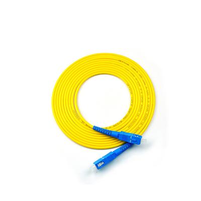 China FTTH FTTB FTTX Network SC-UPC to SC-UPC-SM Single Mode Fiber Optic Patch Cable G652D G657A Simplex Fiber Optic Patch Cord for sale