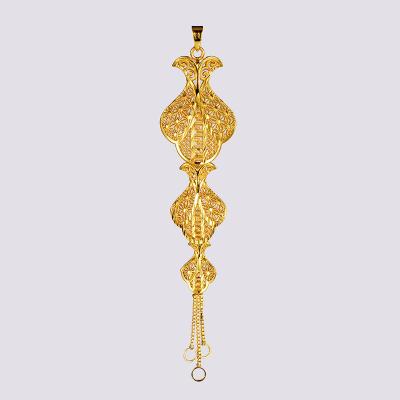 China Other Mrs. Fashion 24k Gold Plated Three Male Accessories Pendant Necklace for sale