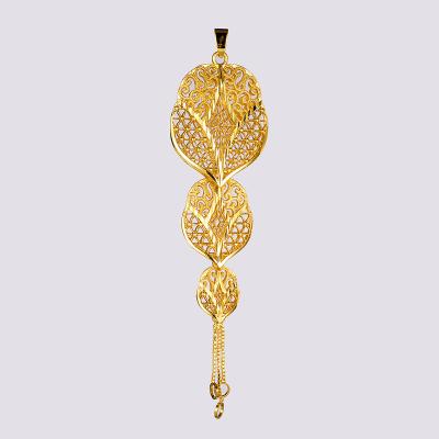 China Other Mrs. Fashion 24k Gold Plated Three Male Accessories Pendant Necklace for sale