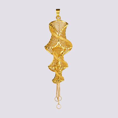 China Other Mrs. Fashion 24k Gold Plated Three Male Accessories Pendant Necklace for sale