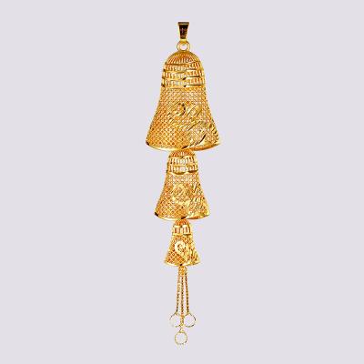 China Other Mrs. Fashion 24k Gold Plated Three Male Accessories Pendant Necklace for sale