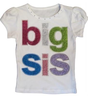 China Custom Glitter Large Sis Letter Easily Transferred Heat Transfers Iron On T Shirts for sale