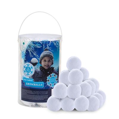 China 40 PCS DIY Fight Indoor Craft Indoor Game No Slush Polypropylene Pompom Snowball For Kids Adult Snowfight Game for sale