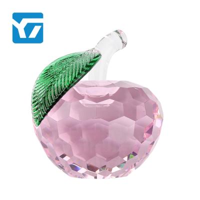 China China Apple Elegant Natural Crystal Gift Box Opens Luxury Gifts Crystal Products for sale