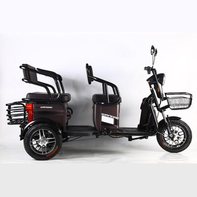 China High Quality 48V 700W 15Tube 3 Wheels Passenger Electric Tricycle For 2 Passenger With Big Basket Te koop