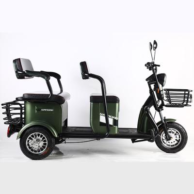 Κίνα High Quality Chinese Factory 48V 700W 3 Wheels Passenger Electric Tricycle For 2 Passenger With Big Basket προς πώληση