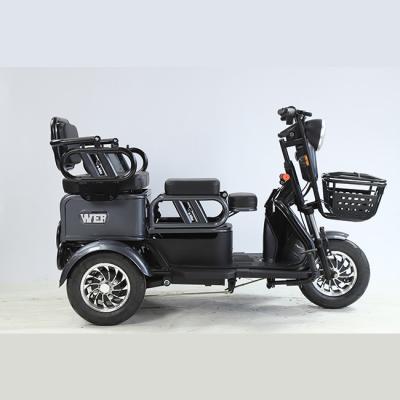 China Passenger 48V 500W 12Tube Anti-theft 3 Wheel Electric Tricycle for 3 Passengers with Voice Prompts and Big Display Te koop