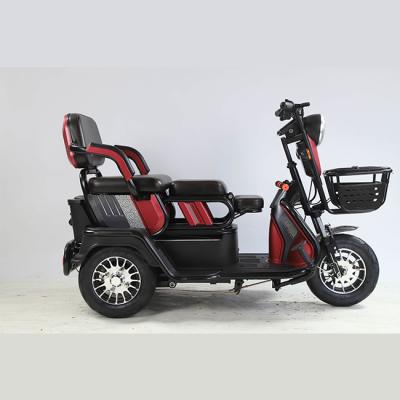 중국 Passenger 48V 500W 12Tube Middle And 3 Wheel Small Size Anti-theft Electric Tricycle For 3 Passengers With Big Display 판매용