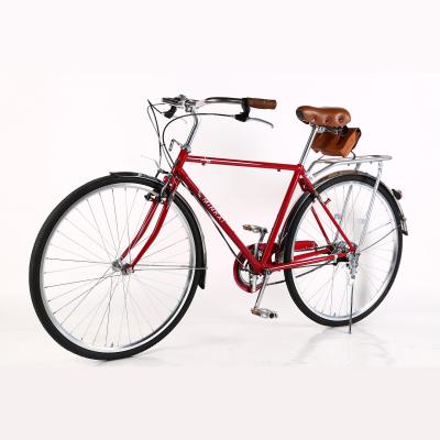 China Vintage City Bike 700c High Carbon Steel Bicycle China Factory Model Customized 28 Inch Old Color en venta