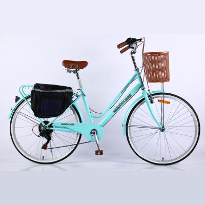 China Popular flat land China street city bike bicicleta 26 inch lady bikes for sale cheap and comfortable for sale