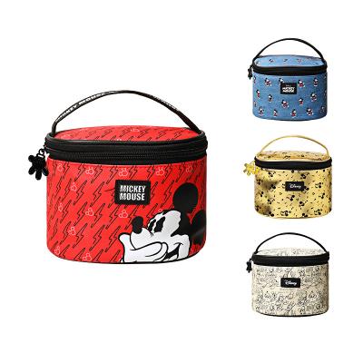 China 2021 Customized Travel Cotton Canvas Makeup Bag Dustproof Waterproof Shockproof Cosmetic Bag Wholesale Mickey Mouse Cotton Canvas Waterproof Shockproof Dustproof Cosmetic Bag for Women for sale