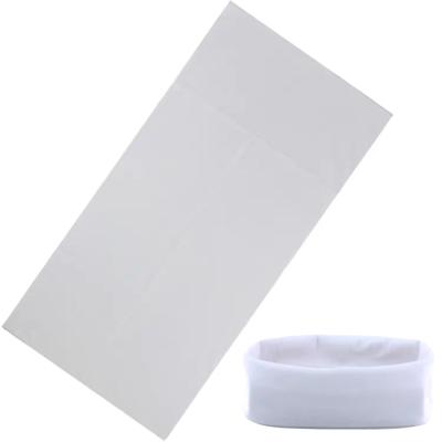 China Simple white seamless sports neck cuff headbands unisex stretchy tube scarf neck bandana for sale