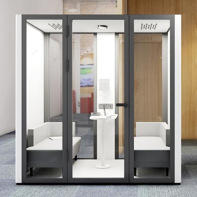 China Convertible Customized Acoustic Indoor Office Pods Work Pods Desk Meeting Pods Phone Booth For Office School for sale