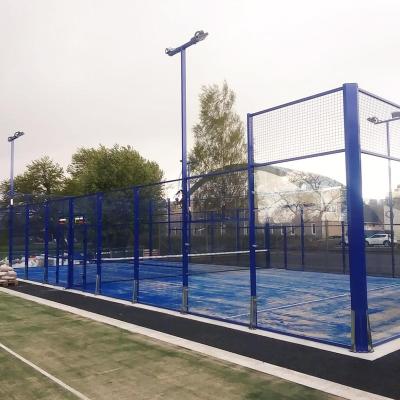 China Modern 10mm 12mm Tennis Padel Tempered Glass For Padel Courts for sale