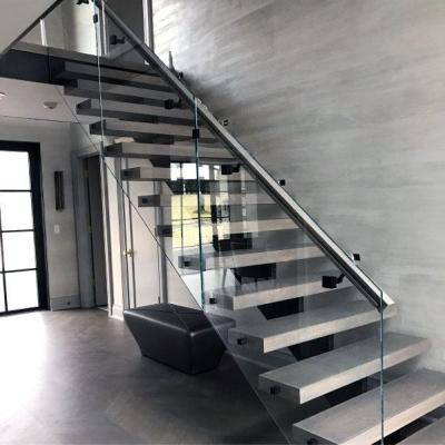 China Factory direct sales 12mm modern low iron clear tinted tempered glass balustrade in stair 13.52mm laminated glass balustrade for stairs for sale