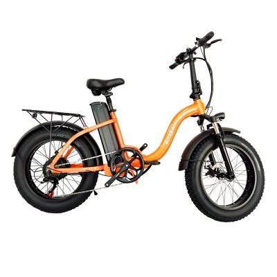 China Popular Aluminum Road Bike 48V Rear Female Motor 20 Inch Fat Tire Electric Bike for sale