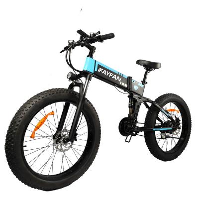 China 48v 500W/750W/1000W Aluminum Motor 26 Inch Electric Bike Folding Bicycle for sale