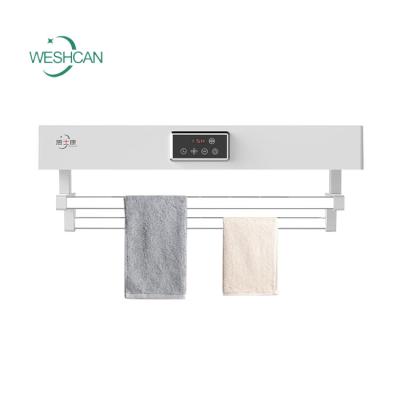 China Modern Heated Towel Rack Heater WESHCAN Bathroom Air Drying Rack Warmer UV-C Radiator Dryer for sale