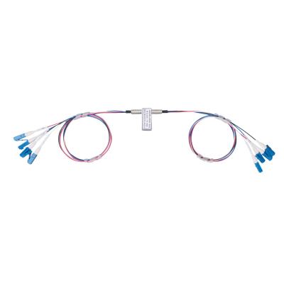 China Laag optische vervorming Mechanische glasvezelschakelaar Dual 2x2 Bypass 850nm MM Te koop