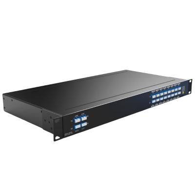 China Simplify Network DWDM OADM 1U 19 Inch Rack Mount C21 To C36 16CH DWDM MUX DEMUX for sale