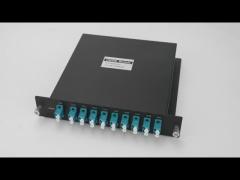 1U 8CH DWDM MUX/DEMUX with Monitor Port Dual Fiber LC LGX Rack Solution