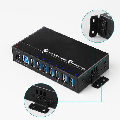 China 7 Port USB 3.0 High Speed Hub Expansion For Notebook PC Phone VR Game A-173 for sale