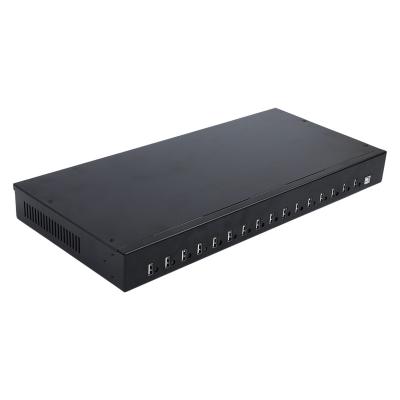 China A-165 Multi-Port 16 Port USB Hub mountable 19