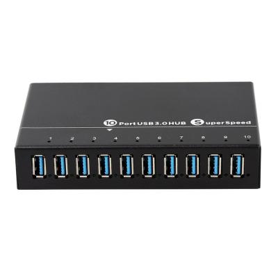 China Soontek metal desktop A-103 12V 5A Power Supply 60w usb hub-port 10 port for sale