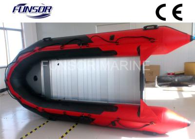 China CE inflable/ISO de los barcos del PVC del piso de aluminio inflable plegable rojo del barco en venta