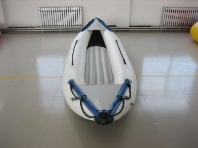 China Kajak inflable de la pesca del PVC de la tela una de la balsa blanca de la persona con Seat de aluminio en venta