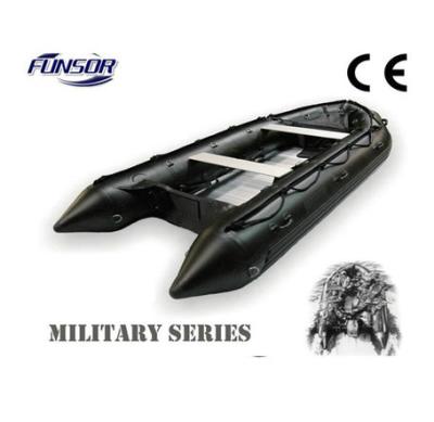 China 4.3M Militaire Vouwbare Opblaasbare Boot met Aluminiumvloer voor Redding of Visserij Te koop