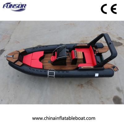 China New Type Rib Boat Fiberglass Hull Suitable for Big Family or Travel Agency (FHH-R700) for sale