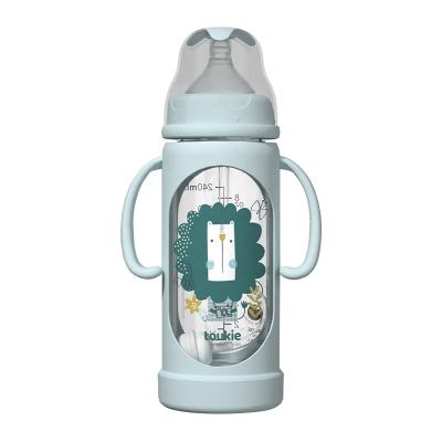 China BPA RTS Free Silicone Nipple Safe for Babies Feeding Baby Infants Glass Bottle for sale