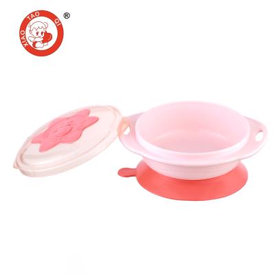 China BPA Free Baby Plastic Dish Suction Feeding Bowl Set Base Silicone Baby Bowl For Toddlers for sale