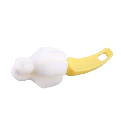 China Baby Nipple Sponge Cleaning Brush Bottle Nipple Cleaning Infant Reading Brush for sale