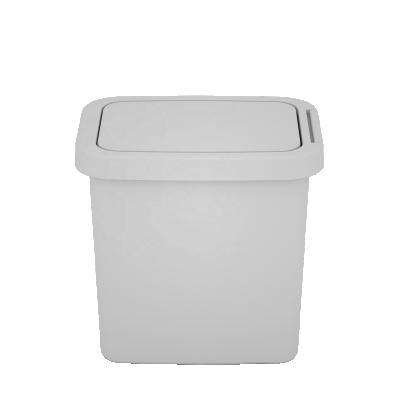 China Waste Bins Waste Bins Spring Rectangular Home Sustainable Cover Living Room Plastic Garbage Bin for sale