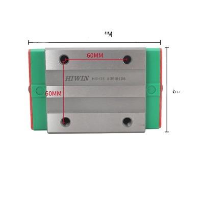 China Building Material Shops HIWIN HGH45 Block Linear Guide Rail Taiwan Steel Performance Preload Protection Support for sale